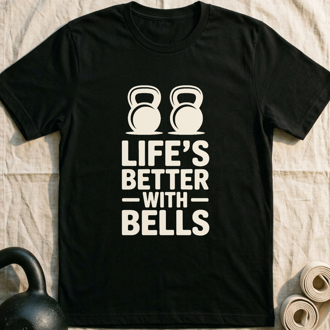 Life's Better With Bells T-Shirt — Black
