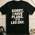 Sorry I Have Plans T-Shirt — Black