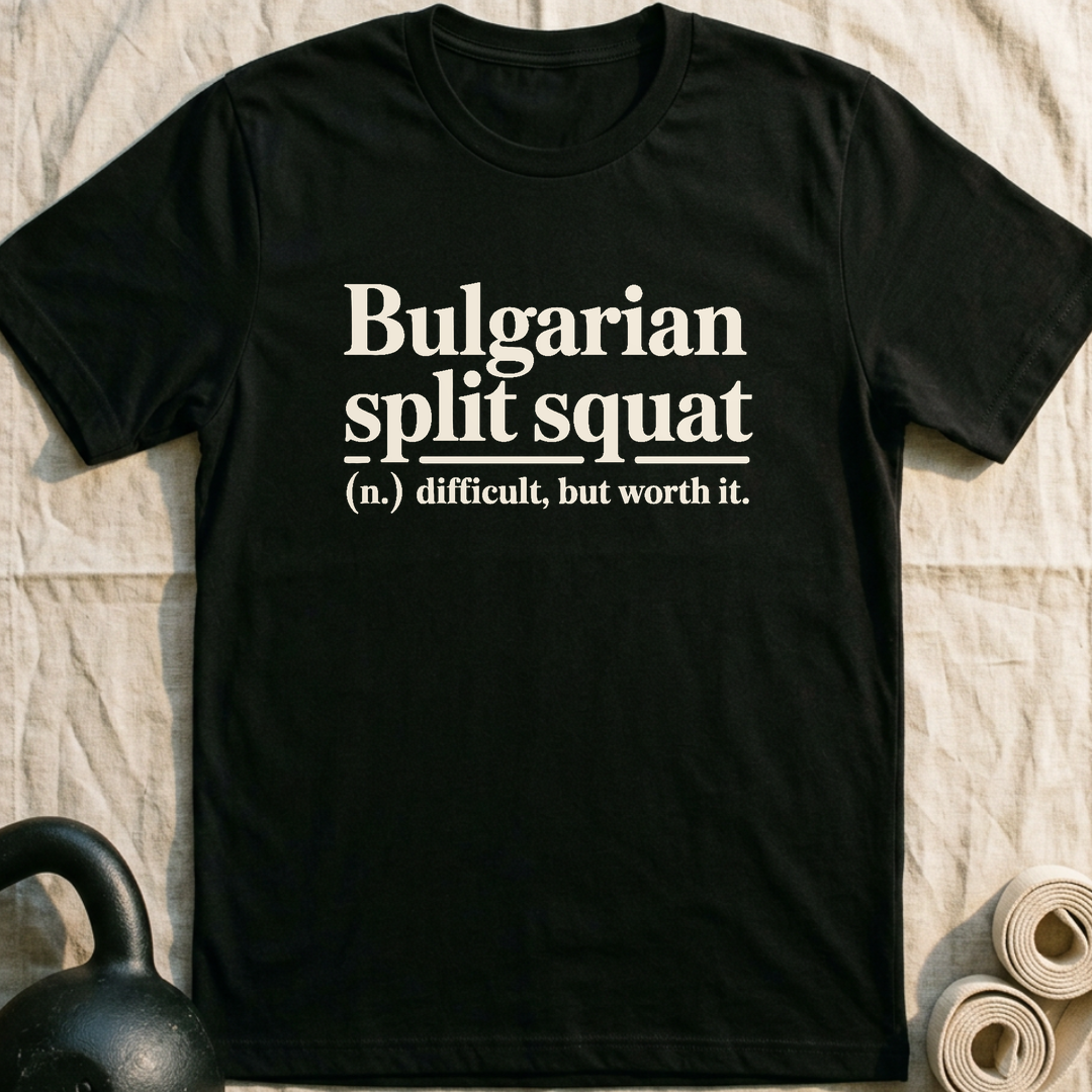 Bulgarian Split Squat T-Shirt — Black