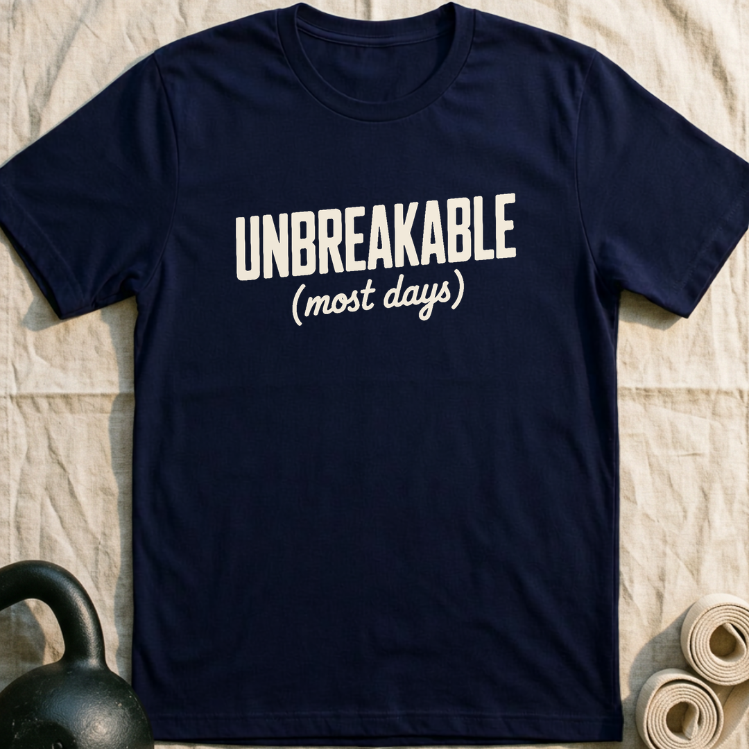 Unbreakable Most Days T-Shirt — Navy