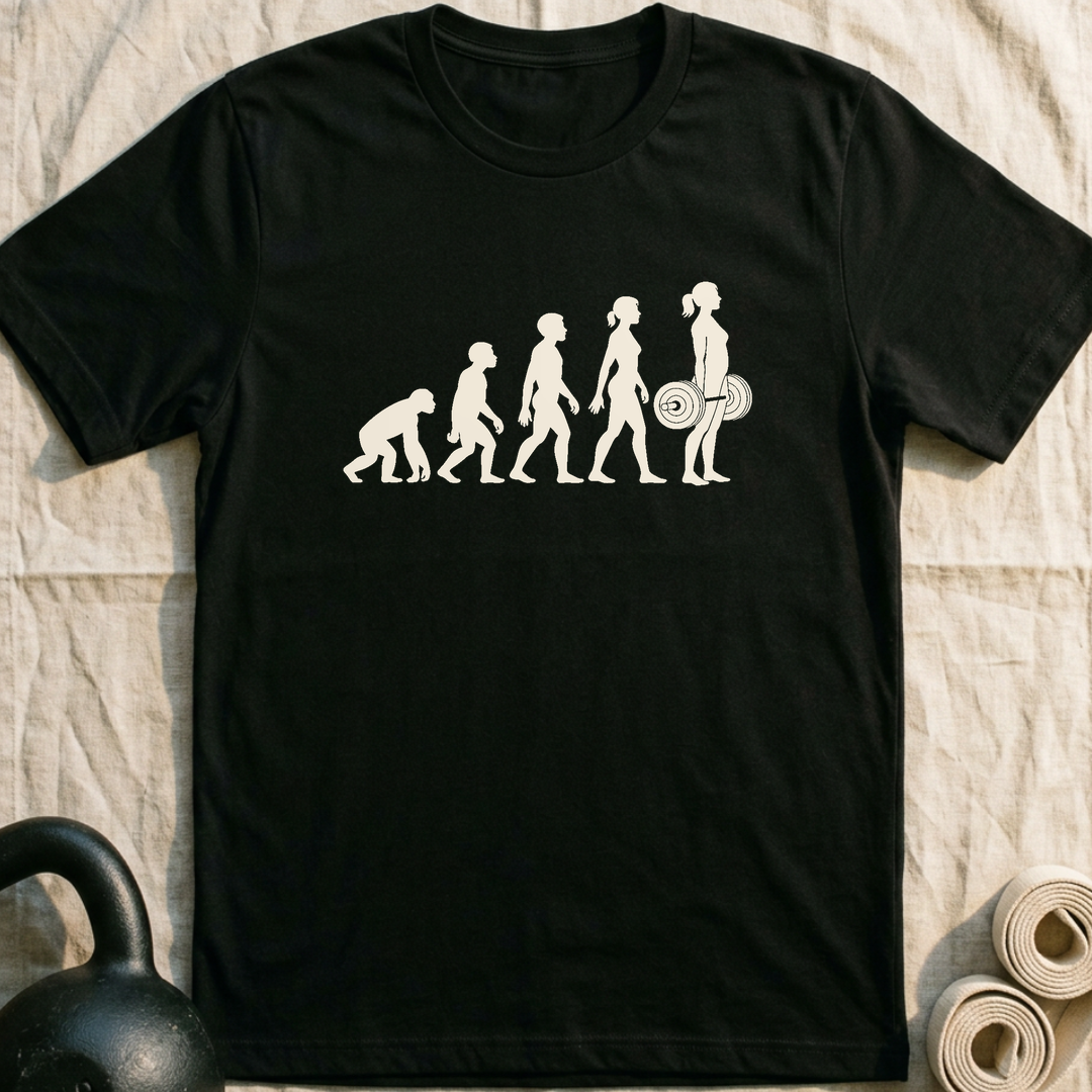 Evolution Of A Woman T-Shirt — Black