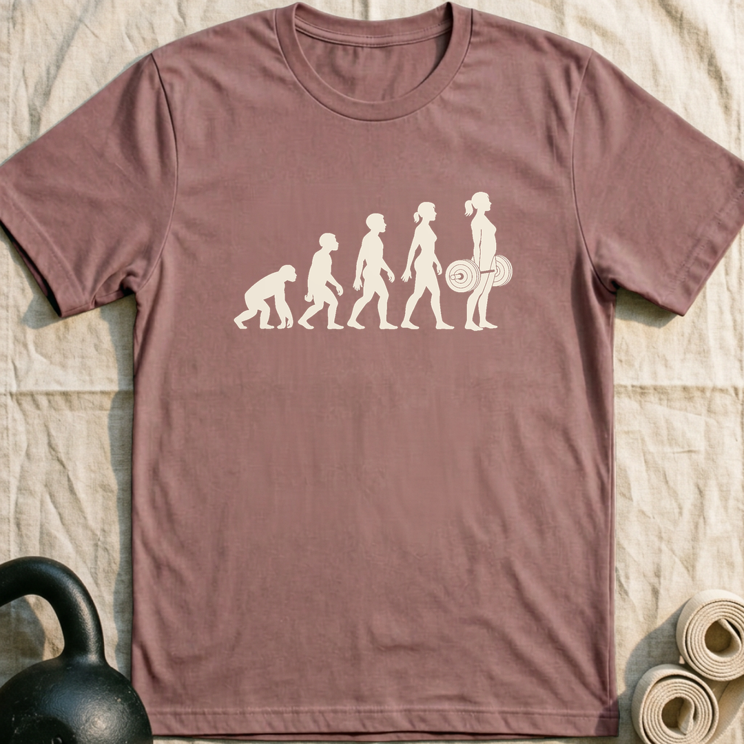 Evolution Of A Woman T-Shirt — Mauve
