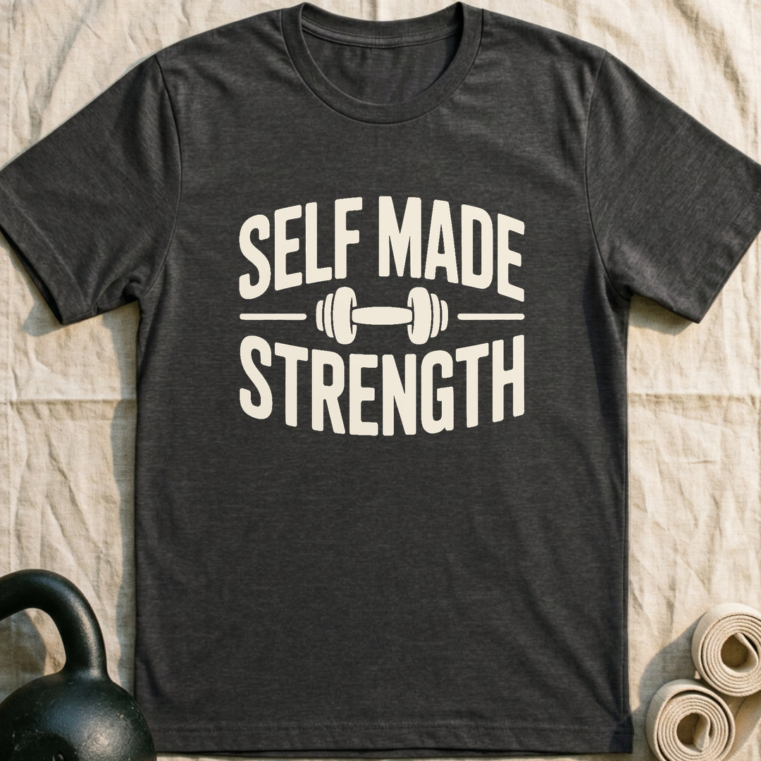 Self Made Strength T-Shirt — Dark Grey Heather