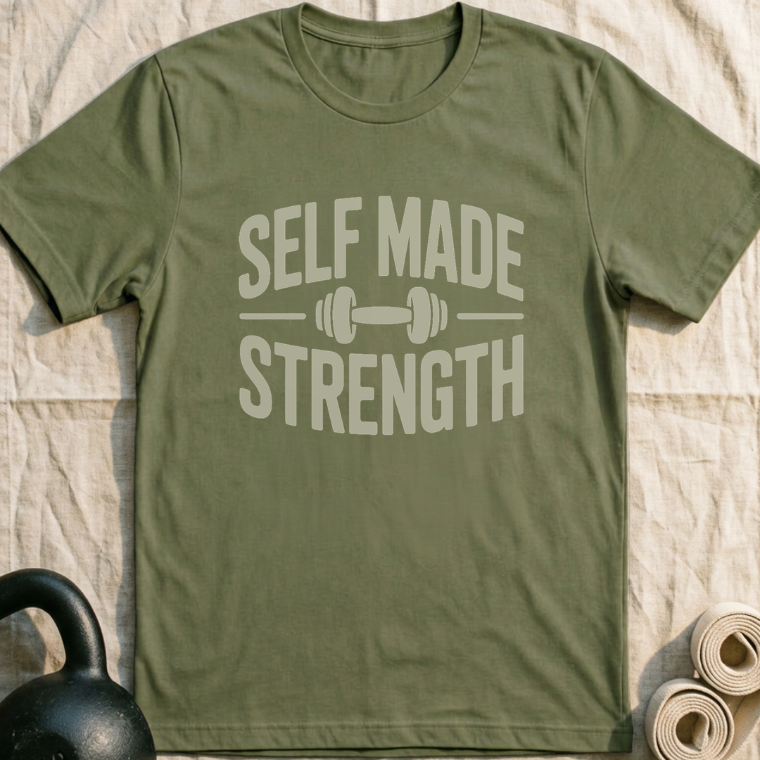 Self Made Strength T-Shirt — Military Green