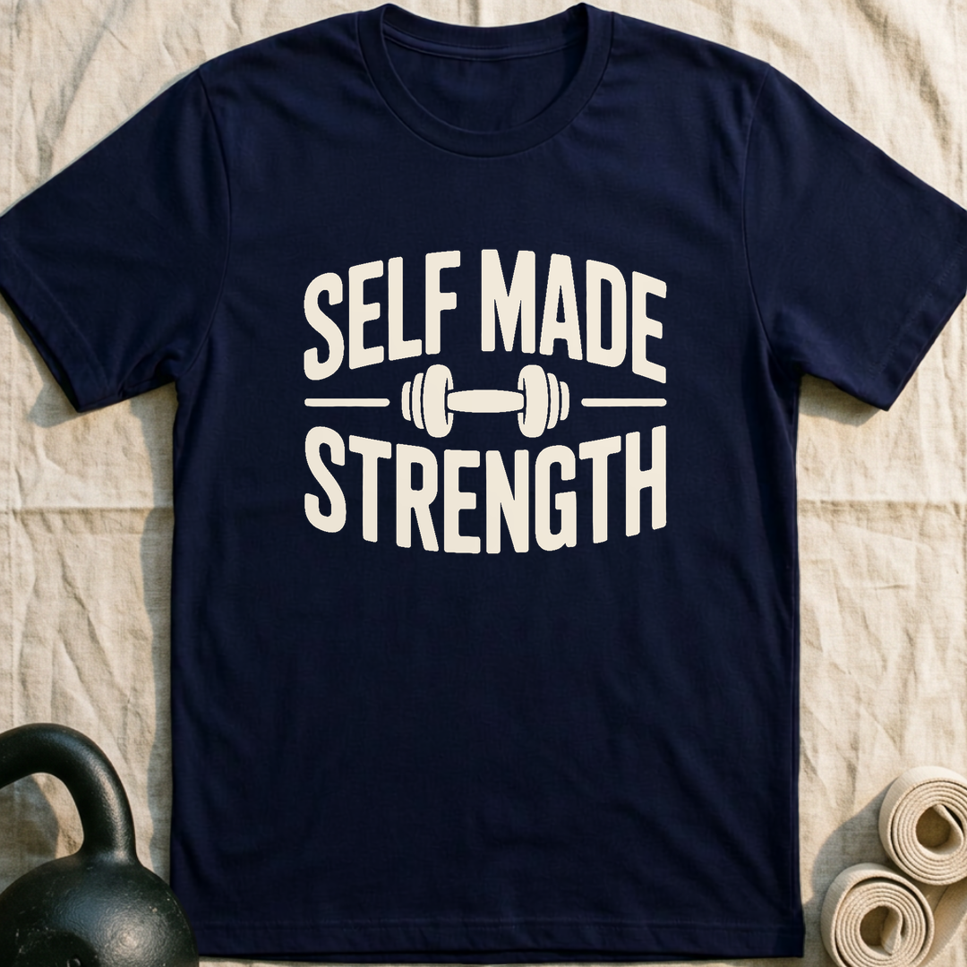 Self Made Strength T-Shirt — Navy